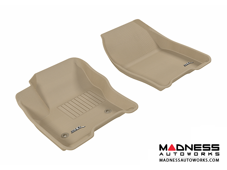 Ford Escape Floor Mats (Set of 2) - Front - Tan by 3D MAXpider